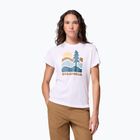 Moteriški turistiniai marškinėliai Columbia Ruby Springs Graphic Fitted white/get hiked