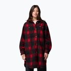 Moteriški marškiniai Columbia Wildbest Venture Long Fleece Coat mountain red blurred ombre