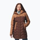 Moteriškas pūkinis paltas Columbia Mountain Croo III Mid Down tobacco/camel brown