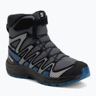 Vaikiški turistiniai batai Salomon XA Pro V8 Winter Waterproof turbulence / black / dark blue