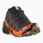 Vyriški bėgimo bateliai Salomon Speedcross 6 GTX juoda/šokiruojanti oranžinė/balta pipirai
