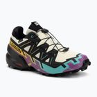Vyriški bėgimo bateliai Salomon Speedcross 6 GTX transparent yellow/black/waterfall