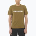Vyriški marškinėliai Salomon Logo brilliant olive