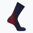 Kojinės Salomon Gravel Crew deep blue/haute red