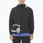 Vyriška vėjo nepraleidžianti striukė Salomon Outwind Full Zip gilios juodos spalvos