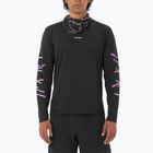 Vyriški bėgimo marškinėliai ilgomis rankovėmis Salomon Shakeout Core deep black