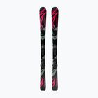 Vaikiškos kalnų slidės + apkaustai Salomon QST Jr Black S + C5 GW black/neon punch