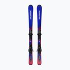 Vaikiškos kalnų slidės + apkaustai Salomon Equipe Jr S + C5 GW race blue/equipe red