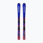 Vaikiškos kalnų slidės + apkaustai Salomon Equipe Jr M + C5 GW race blue/equipe red