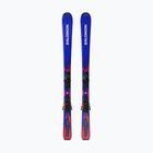 Vaikiškos kalnų slidės + apkaustai Salomon Equipe Jr M + L6 GW race blue/equipe red