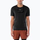 Vyriški bėgimo marškinėliai Salomon Sense Aero GFX Tee SS deep black/black beauty