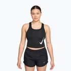 Moteriški bėgimo marškinėliai Nike Swoosh Run Dri-Fit black/white