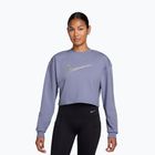 Moteriškas treniruočių džemperis Nike Pro Dri-Fit Crew Neck iron purple/metallic silver/white