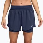 Moteriški šortai Nike One Dri-Fit High-Waisted 3" 2In1 midnight navy/white