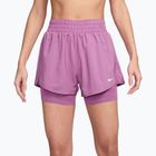 Moteriški šortai Nike One Dri-Fit High-Waisted 3" 2In1 light magenta/white