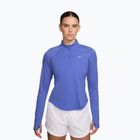 Moteriški bėgimo marškinėliai su ilgomis rankovėmis Nike Tempo Flash Dri-Fit 1/4 Zip sapphire/black/white
