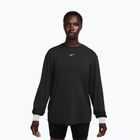 Moteriški treniruočių marškinėliai ilgomis rankovėmis Nike One Relaxed Dri-Fit black/white