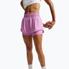 Moteriški bėgimo šortai Nike One Dri-FIT 2IN1 light magenta/white