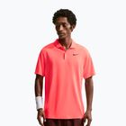 Vyriški teniso marškinėliai Nike Court Dri-Fit Polo Solid hot lava/black