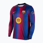 Vyriški futbolo marškinėliai ilgomis rankovėmis Nike FC Barcelona Dri-Fit Stadium Home LS deep garnet/blue void/mineral yellow
