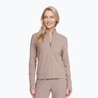 Moteriškas džemperis SKECHERS GO Luxe Rib Everyday Full Zip taupe/brown