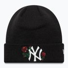 Moteriška žieminė kepurė New Era Sequin Rose Beanie New York Yankees juoda