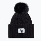 Moteriška žieminė kepurė New Era Cable Wide New York Yankees juoda