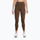 Moteriškos treniruočių tamprės Nike One High-Waisted 7/8 cacao wow/white