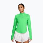 Moteriški bėgimo marškinėliai su ilgomis rankovėmis  Nike Tempo Swoosh Run Dri-Fit 1/4-Zip illusion green/white