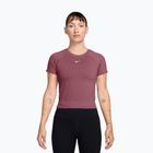 Moteriški treniruočių marškinėliai Nike Pro Seamless pink smoke/white