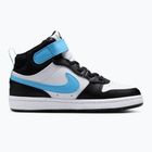 Vaikiški batai Nike Court Borough Mid 2 white/black/arctic green/football blue