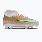 Vaikiški futbolo bateliai Nike Jr. Mercurial Superfly 11 Club "Kylian Mbappé" metallic gold/green glow