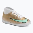 Vaikiški futbolo bateliai Nike Jr. Mercurial Superfly 11 Club "Kylian Mbappé" metallic gold/green glow