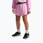 Vaikiški šortai Nike Pro Fleece pink rise/pink rise/black/white