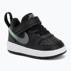 Vaikiški batai Nike Court Borough Low black/smoke grey/white/illusion green