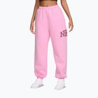 Moteriškos kelnės Nike Studio Fleece pink rise/pink smoke