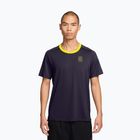 Vyriški teniso marškinėliai Nike Court Advantage purple dynasty/lemon venom/lemon venom