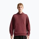 Vyriškas treniruočių džemperis Nike 24.7 ImpossiblySoft Light Boulder/Black/Burgundy Crush