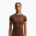 Moteriški treniruočių marškinėliai Nike Pro Seamless Dri-Fit SS cacao wow
