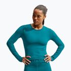 Moteriški treniruočių marškinėliai ilgomis rankovėmis Nike Pro Sculpt bright spruce/bright spruce