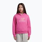 Vaikiškas džemperis New Balance FT Stacked Logo Hoodie pink satin