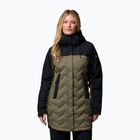 Moteriškas pūstas paltas Columbia Mountain Croo III Mid Down stone green/black
