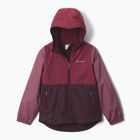 Vaikiška lietaus striukė Columbia Rainy Trails III Fleece Lined moonvista/rich wine/antique mauve