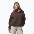 Moteriškas flisinis džemperis Columbia Helvetia II Cropped Half Snap Fleece tobacco
