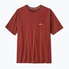 Vyriški marškinėliai Patagonia Boardshort Logo Pocket Responsibili rusty red