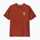 Vyriški marškinėliai Patagonia Great Waves Responsibili-Tee rusty red