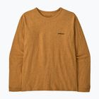 Moteriški marškinėliai ilgomis rankovėmis  Patagonia P-6 Logo Responsibili-Tee LS dried mango