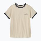 Moteriški marškinėliai Patagonia Fitz Roy Foothills Ringer Tee undyed natural