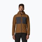 Vyriškas žygio džemperis Patagonia R2 TechFace Hoody deer brown