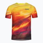 Vyriški bėgimo marškinėliai HOKA Race Day Short Sleeve TR PRT hoka citrus print